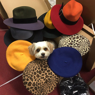 Tuppence with new hats