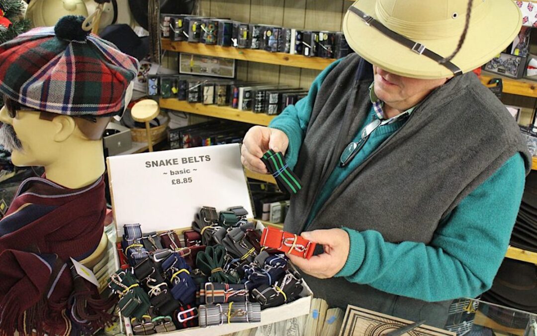 Old-school snake belts
