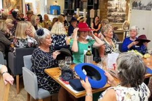 Tangent ladies at Hat Talk by Sue, for T Snook hatters of Bridport