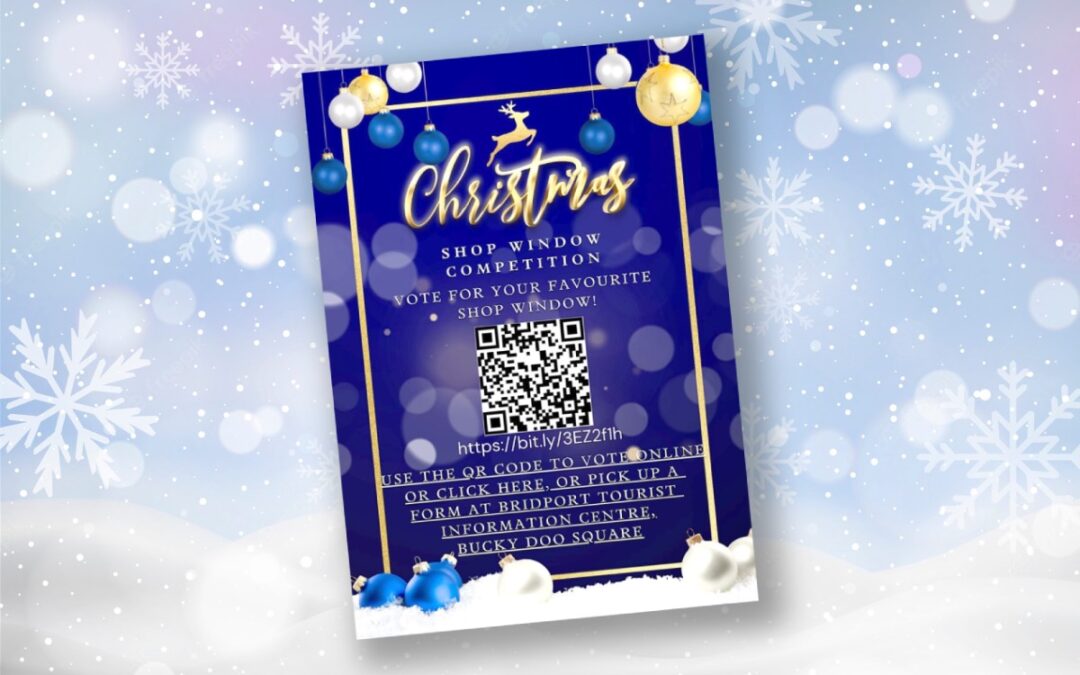 Bridport Christmas shop window competition, vote for Snooks