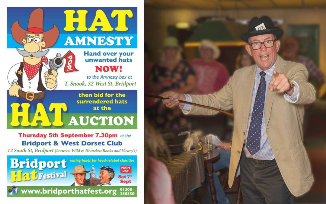 Hat Amnesty & Auction, Bridport Hat Festival 2024