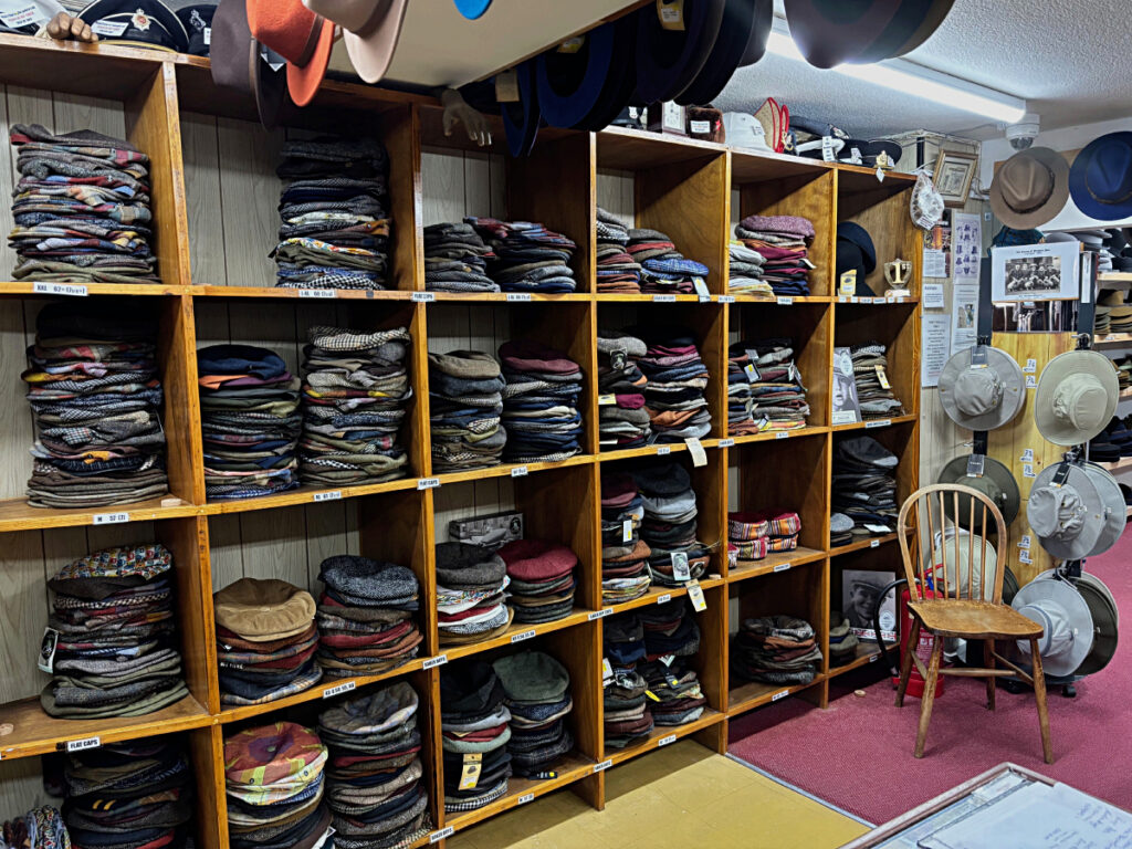 T Snook interior, no.32, 'wall of caps'