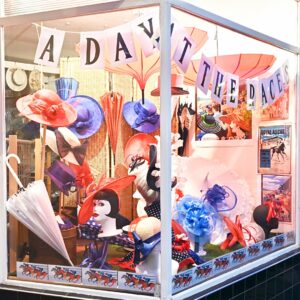 'Ascot' window for June 2025 at T Snook, hatters