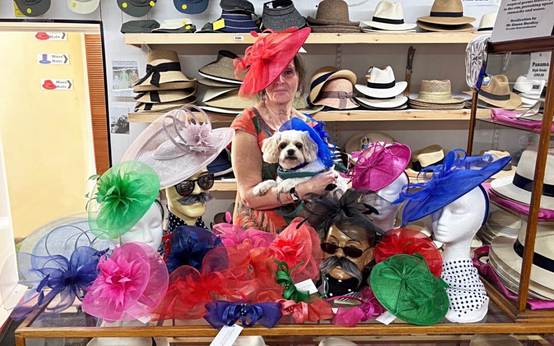 Fascinators at T Snook, hatters of Bridport