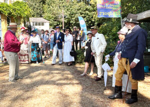 Bridport Hat Festival 2025 'Elegant Ensemble' competition, sponsored by T Snook, hatters. Best Dressed Couples category