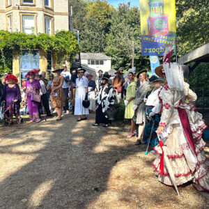 Bridport Hat Festival 2025 'Elegant Ensemble' competition, sponsored by T Snook, hatters. Best Dressed Ladies category