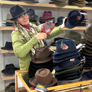 PJ Powell 'Stingy-Brim Trilbies' at T Snook, hatters of Bridport