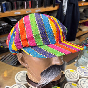 Guatemalan cotton cap at T Snook, hatters of Bridport, Dorset, UK