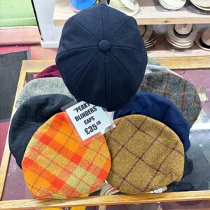 Caps at T Snook, hatters of Bridport, Dorset, UK