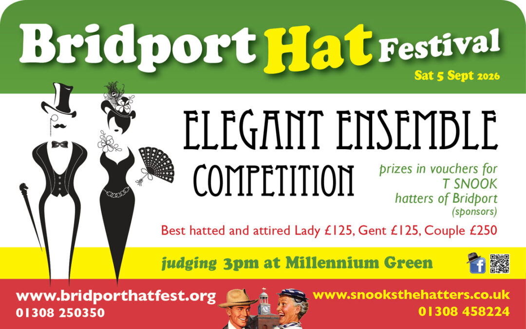 Elegant Ensemble competition, sponsored by T Snook, hatters of Bridport, Dorset, UK - at Bridport Hat Festival